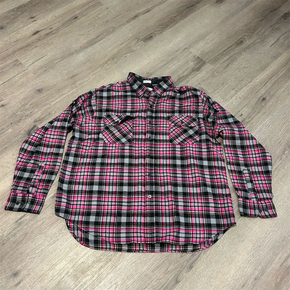 Vintage South Mountain Men's XL Plaid Flannel Shirt Long Sleeve Casual